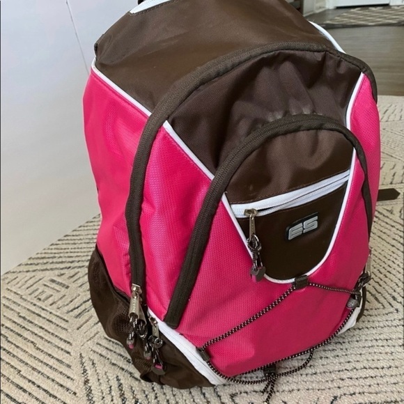 Eastport Handbags - Eastport Backpack Brown Pink OS